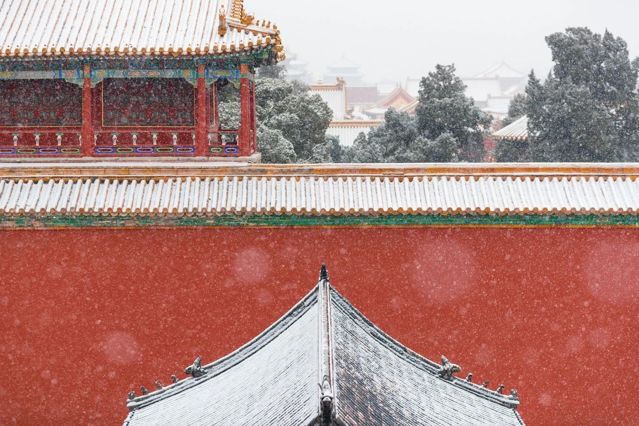 雪中紫禁城，2020（图片来源：故宫博物院）
